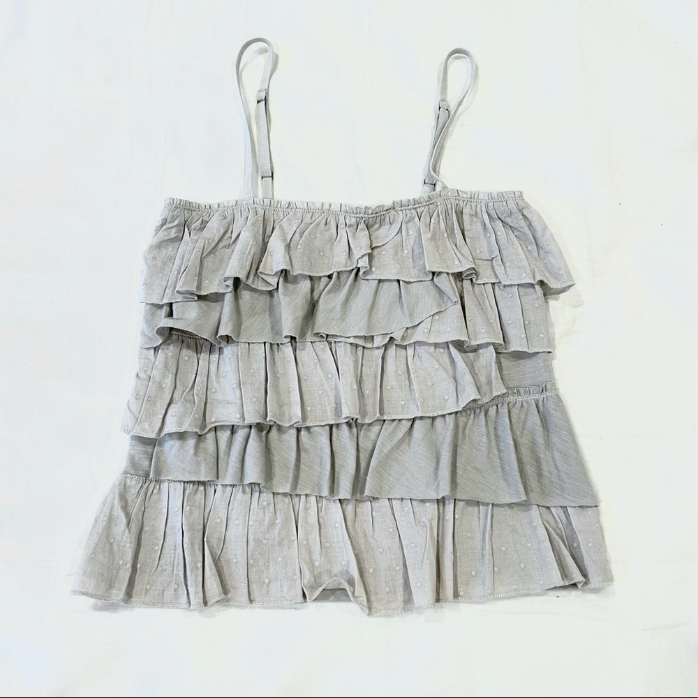 Hollister ruffled tank top